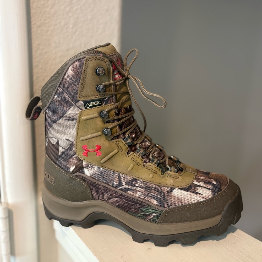 Under Armour Brow Tine Womens sz 6 Hunting Boots 800 Gram Gore-Tex Camouflage - Picture 2 of 9
